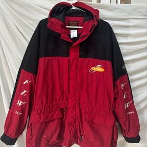 STEARNS Dry Wear FLW Tour Fishing Hooded Windbreaker Rain Jacket XL